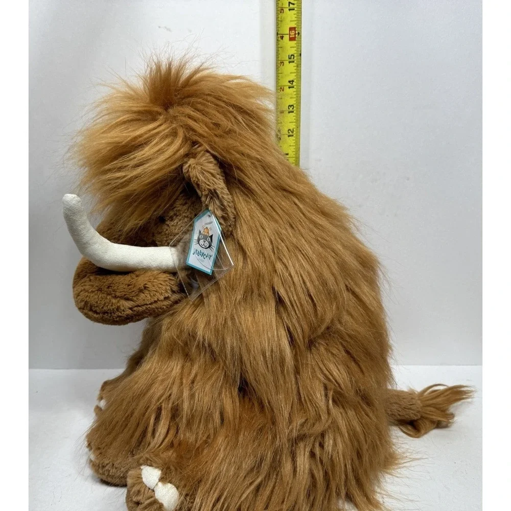 NEW Jellycat Maximus Mammoth BNWT Large Brown Prehistoric Dinosaur Retired Plush